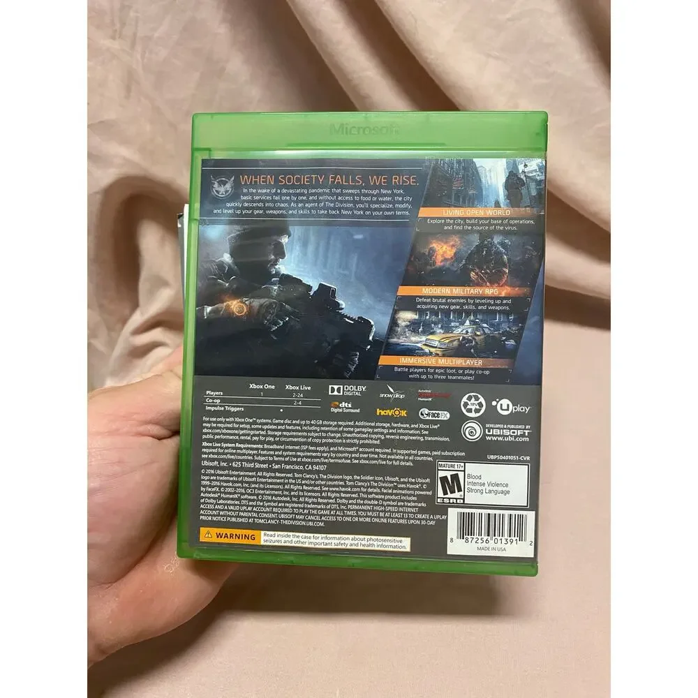 Tom Clancy's: The Division (Microsoft Xbox One, 2016)